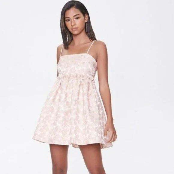 open lace back dress Hot Pink Sequins A-Line Homecoming Dress main image 1